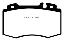 गैलरी व्यूवर में इमेज लोड करें, EBC 02-04 Mercedes-Benz C32 AMG (W203) 3.2 Supercharged Yellowstuff Front Brake Pads