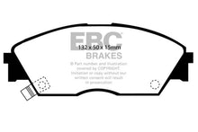 Carica l&#39;immagine nel visualizzatore di Gallery, EBC 90-92 Honda Civic CRX 1.6 Si Yellowstuff Front Brake Pads
