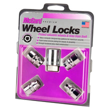 Laden Sie das Bild in den Galerie-Viewer, McGard Wheel Lock Nut Set - 4pk. (Uni-Lug) M12X1.5 / 13/16 Hex / .197in. Shank / 1.375in. L - Chrome