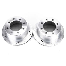 Cargar imagen en el visor de la galería, Power Stop 00-02 Dodge Ram 2500 Rear Evolution Drilled &amp; Slotted Rotors - Pair