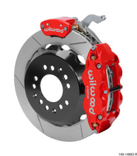 Charger l&#39;image dans la galerie, Wilwood Narrow Superlite 4R-MC4 Red Rear Kit 12.88in Slotted Rotor 88-96 Chevy Corvette C4