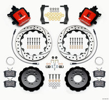 गैलरी व्यूवर में इमेज लोड करें, Wilwood Combination Parking Brake Rear Kit 12.88in Drilled Red 2013-Up Ford Focus ST w/ Lines