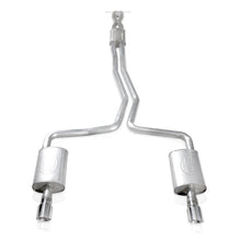 Carica l'immagine nel visualizzatore di Gallery, Stainless Works 2010-18 Ford Taurus SHO V6 2-1/2in Catback Chambered Mufflers X-Pipe