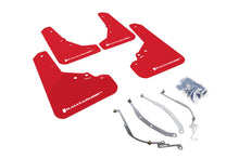Carica l'immagine nel visualizzatore di Gallery, Rally Armor 12+ Fiat 500 (Pop/Sport/Lounge/Abarth) Red Mud Flap w/ White Logo