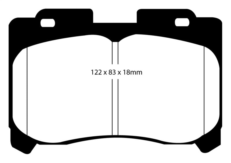 EBC 93-98 Toyota Supra 3.0 Twin Turbo Redstuff Front Brake Pads - 2to4wheels