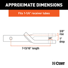 Load image into Gallery viewer, Curt Class 2 Ball Mount (1-1/4in Shank 3500lbs 1in Drop 7-13/16in Long)