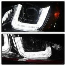 Charger l&#39;image dans la galerie, Spyder Volkswagen Golf VII 14-16 Projector Headlights DRL LED Red Stripe Blk PRO-YD-VG15-RED-DRL-BK