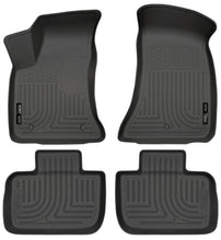 Carica l'immagine nel visualizzatore di Gallery, Husky Liners 11-12 Dodge Charger/Chrysler 300 WeatherBeater Combo Black Floor Liners