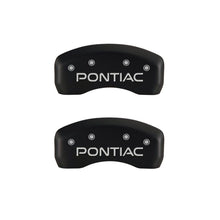 Charger l&#39;image dans la galerie, MGP 4 Caliper Covers Engraved Front &amp; Rear Pontiac Red finish silver ch