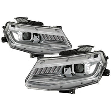 Carica l&#39;immagine nel visualizzatore di Gallery, Spyder Chevy Camaro 16-18 (Do Not Fit Halogen) Projector Headlights Chrome PRO-YD-CCAM16HIDSI-SEQ-C