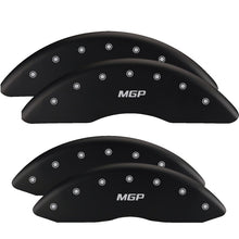 Cargar imagen en el visor de la galería, MGP Front set 2 Caliper Covers Engraved Front Chevy racing Red finish silver ch
