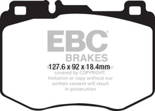 Laden Sie das Bild in den Galerie-Viewer, EBC 15-16 Mercedes-Benz C400 (W205) 3.0 Twin Turbo 4-Matic Yellowstuff Front Brake Pads