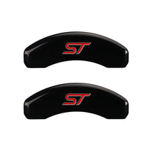 Charger l&#39;image dans la galerie, MGP 4 Caliper Covers Engraved Front &amp; Rear No bolts/ST Black finish silver ch