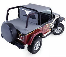 Cargar imagen en el visor de la galería, Rampage 1987-1991 Jeep Wrangler(YJ) Cab Soft Top And Tonneau Cover - Black Denim