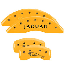 Cargar imagen en el visor de la galería, MGP 4 Caliper Covers Engraved Front &amp; Rear Acura Yellow Finish Black Char 1999 Acura RL