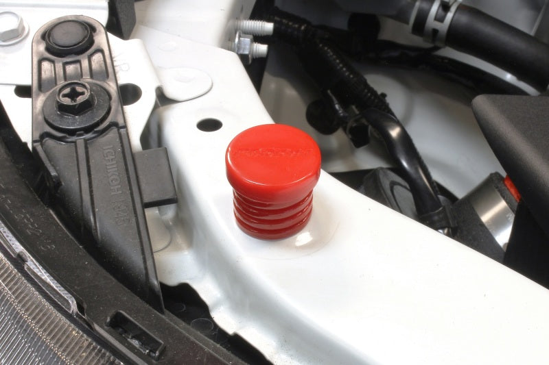 Perrin Performance Adjustable Hood Bumper Set (2pcs) - Red