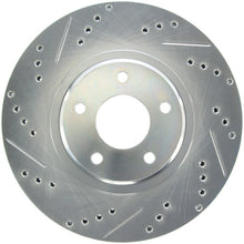 Laden Sie das Bild in den Galerie-Viewer, StopTech Select Sport Nissan Slotted and Drilled Right Front Rotor