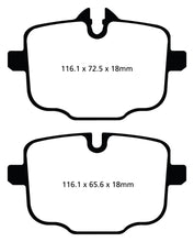 Laden Sie das Bild in den Galerie-Viewer, EBC 10+ BMW 535i 3.0 Turbo (F10) Greenstuff Rear Brake Pads