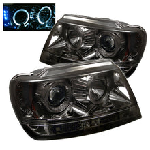 Carica l&#39;immagine nel visualizzatore di Gallery, Spyder Jeep Grand Cherokee 99-04 Projector Headlights LED Halo LED Smke - PRO-YD-JGC99-HL-SMC