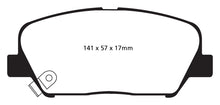 गैलरी व्यूवर में इमेज लोड करें, EBC 09+ Hyundai Genesis Coupe 2.0 Turbo Yellowstuff Front Brake Pads