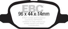गैलरी व्यूवर में इमेज लोड करें, EBC 11+ Fiat 500 1.4 (ATE Calipers) Redstuff Rear Brake Pads