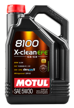 Load image into Gallery viewer, Motul 5L Synthetic Engine Oil 8100 5W30 X-Clean EFE - Single image 1