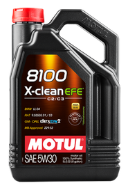 Motul 5L Synthetic Engine Oil 8100 5W30 X-Clean EFE - Single image 1