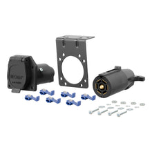 Load image into Gallery viewer, Curt 7-Way RV Blade Connector Plug &amp; Socket w/Hardware (Packaged)