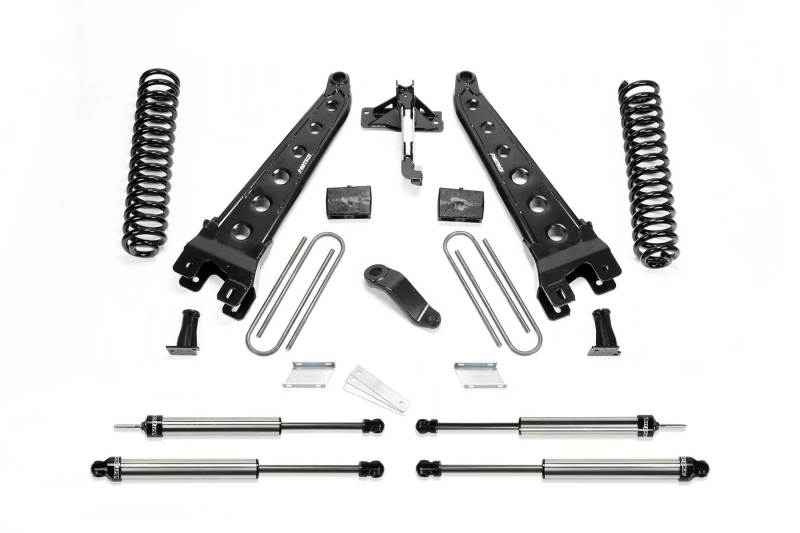 Fabtech 2018 Ford F450/F550 4WD Diesel 6in Radius Arm System w/DL Shocks
