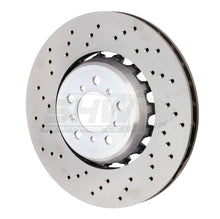 Laden Sie das Bild in den Galerie-Viewer, SHW 15-18 BMW M3 3.0L Left Front Cross-Drilled Lightweight Brake Rotor