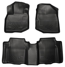 Carica l'immagine nel visualizzatore di Gallery, Husky Liners 09-12 Honda Fit WeatherBeater Combo Black Floor Liners