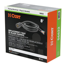 Load image into Gallery viewer, Curt 8ft Replacement 7-Way RV Blade Harness (Trailer Side Packaged)