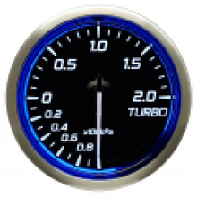 Carica l&#39;immagine nel visualizzatore di Gallery, DEFI Blue Racer Turbo Gauge N2 52mm 200KPA