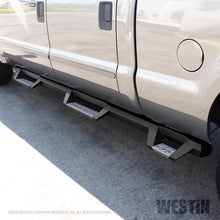 गैलरी व्यूवर में इमेज लोड करें, Westin/HDX 99-16 Ford F-250/350 Crew Cab (6.75ft Bed) Stainless Drop Nerf Step Bars - Textured Black