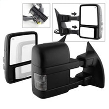 Cargar imagen en el visor de la galería, xTune Ford SuperDuty 08-15 Extendable Heated Mirrors w/ LED Signal Smoke MIR-FDSD08S-PW-SM-SET