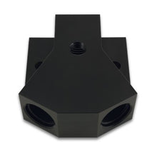 Carica l&#39;immagine nel visualizzatore di Gallery, Vibrant Billet Aluminum Y-Block Fitting with 1/8in NPT Port -8AN x Dual -8AN ORB