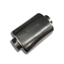 गैलरी व्यूवर में इमेज लोड करें, Ticon Industries 17in OAL 3.0in Center In/Out Oval Ultralight Titanium Muffler