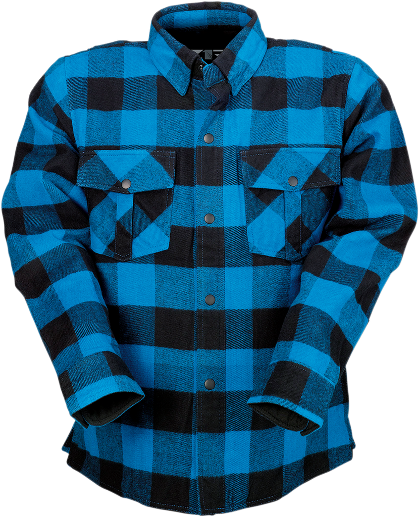 Z1R Duke Flannel Shirt - Blue/Black - Medium 3040-2867