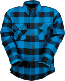 Z1R Duke Flannel Shirt - Blue/Black - Medium 3040-2867