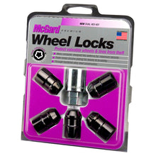 Laden Sie das Bild in den Galerie-Viewer, McGard Wheel Lock Nut Set - 5pk. (Cone Seat) 1/2-20 / 3/4 &amp;13/16 Dual Hex / 1.46in. Length - Black
