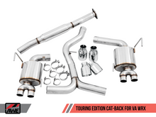 Charger l&#39;image dans la galerie, AWE Tuning Subaru 15+ WRX VA Sedan Touring Edition Exhaust - Chrome Silver Tips (102mm)