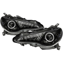 Laden Sie das Bild in den Galerie-Viewer, Spyder Scion FRS 12-14 Projector Headlights DRL LED Black PRO-YD-SFRS12-BK