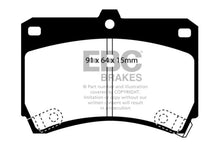 Carica l&#39;immagine nel visualizzatore di Gallery, EBC 94-97 Ford Aspire 1.3 manual Ultimax2 Front Brake Pads