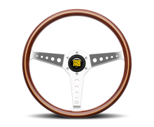 Carica l&#39;immagine nel visualizzatore di Gallery, Momo California Wood Steering Wheel 360 mm - Mahogany Wood/Pol Spokes