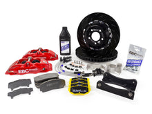 Carica l&#39;immagine nel visualizzatore di Gallery, EBC Racing 12-21 Subaru BRZ/Toyota GT86 Black Apollo-4 Calipers 330mm Rotors Front Big Brake Kit