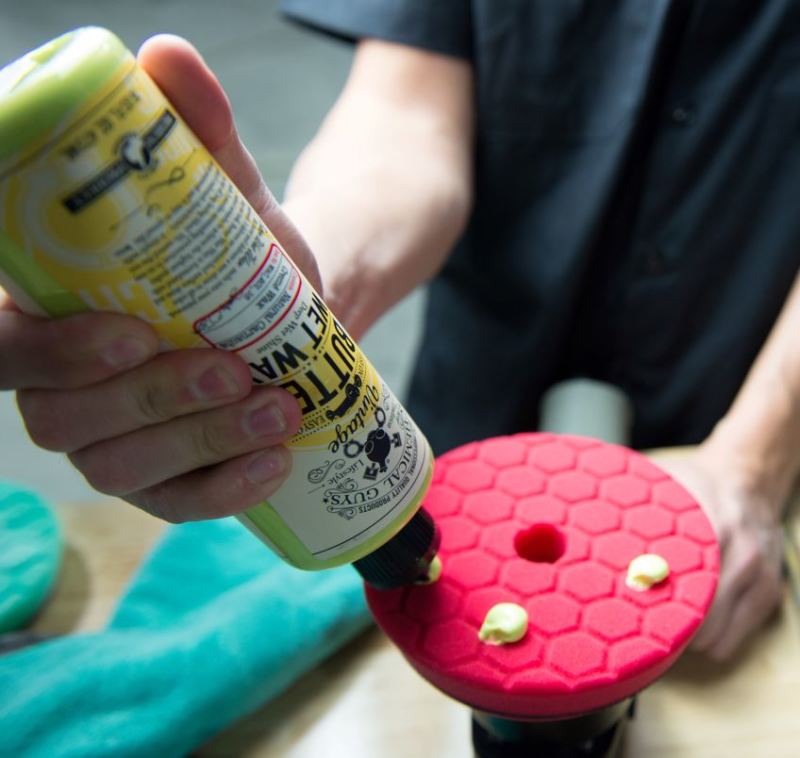 Chemical Guys Hex-Logic Quantum Ultra-Fine Finishing Pad - Red - 5.5in - Single