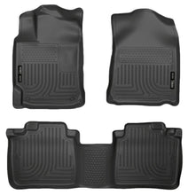 Laden Sie das Bild in den Galerie-Viewer, Husky Liners 10-13 Lexus RX350/RX450h WeatherBeater Black Front &amp; 2nd Seat Floor Liners