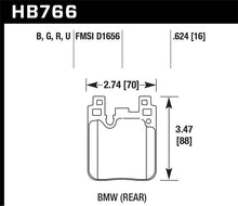 Charger l'image dans la galerie, Hawk BMW DTC-60 Race Rear Brake Pads