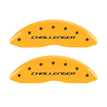 Carica l&#39;immagine nel visualizzatore di Gallery, MGP 4 Caliper Covers Engraved Front &amp; Rear Block/Challenger Yellow finish black ch
