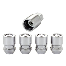Laden Sie das Bild in den Galerie-Viewer, McGard Wheel Lock Nut Set - 4pk. (Cone Seat) M12X1.25 / 19mm &amp; 21mm Dual Hex / 1.28in. L - Chrome